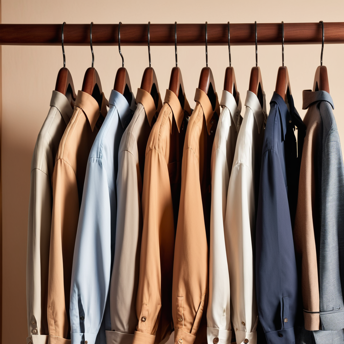 Herreklær på stativ